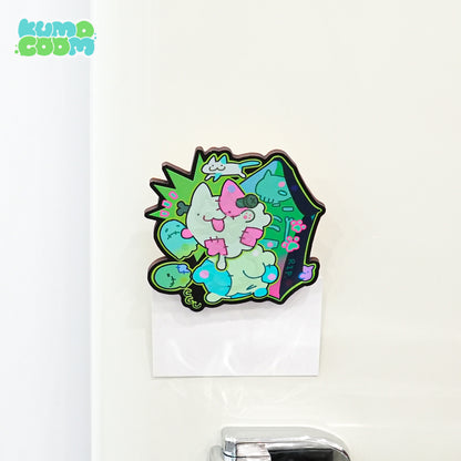 Wooden Fridge Magnet with a Clip